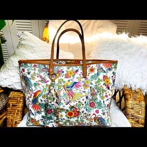Tory Burch Kerrington Birds Tote & Twilly